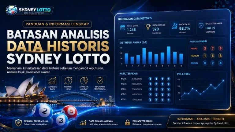 Batasan Analisis Data Historis Sydney Lotto