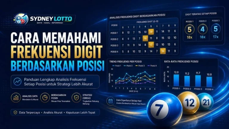 Cara Memahami Frekuensi Digit Berdasarkan Posisi