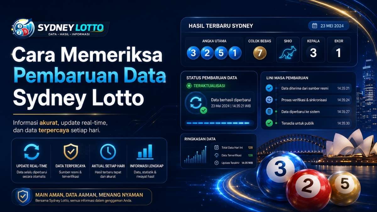 Cara Memeriksa Pembaruan Data Sydney Lotto