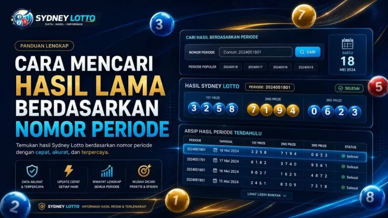 Cara Mencari Hasil Lama Berdasarkan Nomor Periode