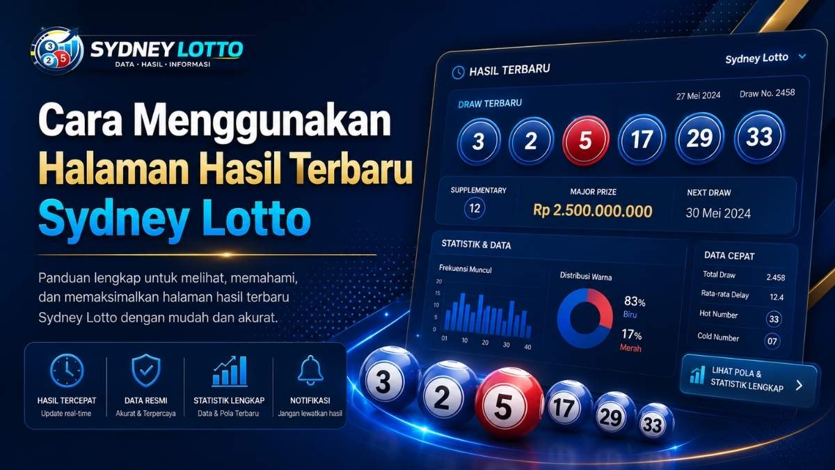 Cara Menggunakan Halaman Hasil Terbaru Sydney Lotto