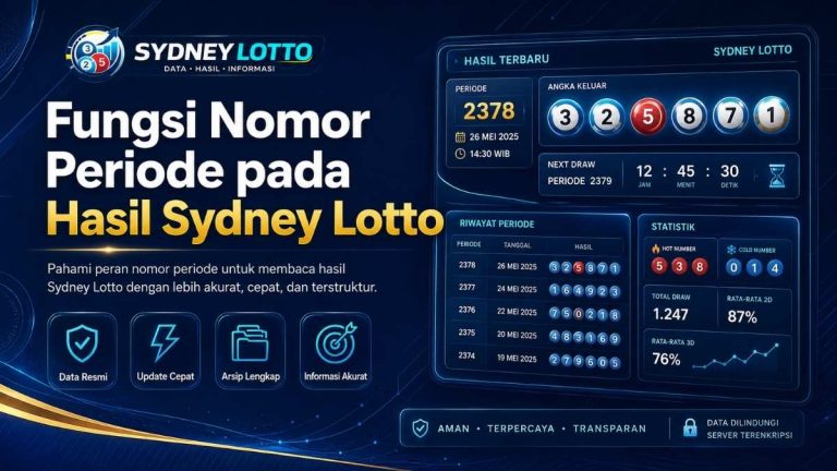 Fungsi Nomor Periode pada Hasil Sydney Lotto