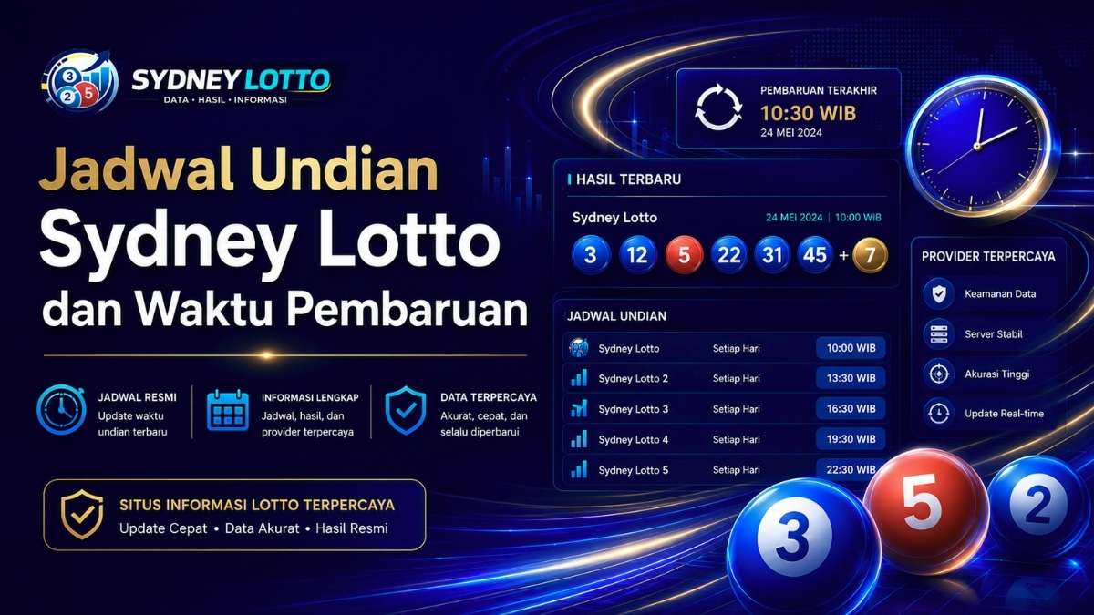 Jadwal Undian Sydney Lotto dan Waktu Pembaruan